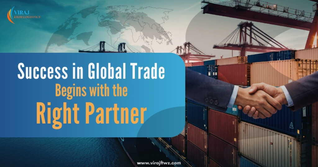 Global trade logistics partnership with container shipping
